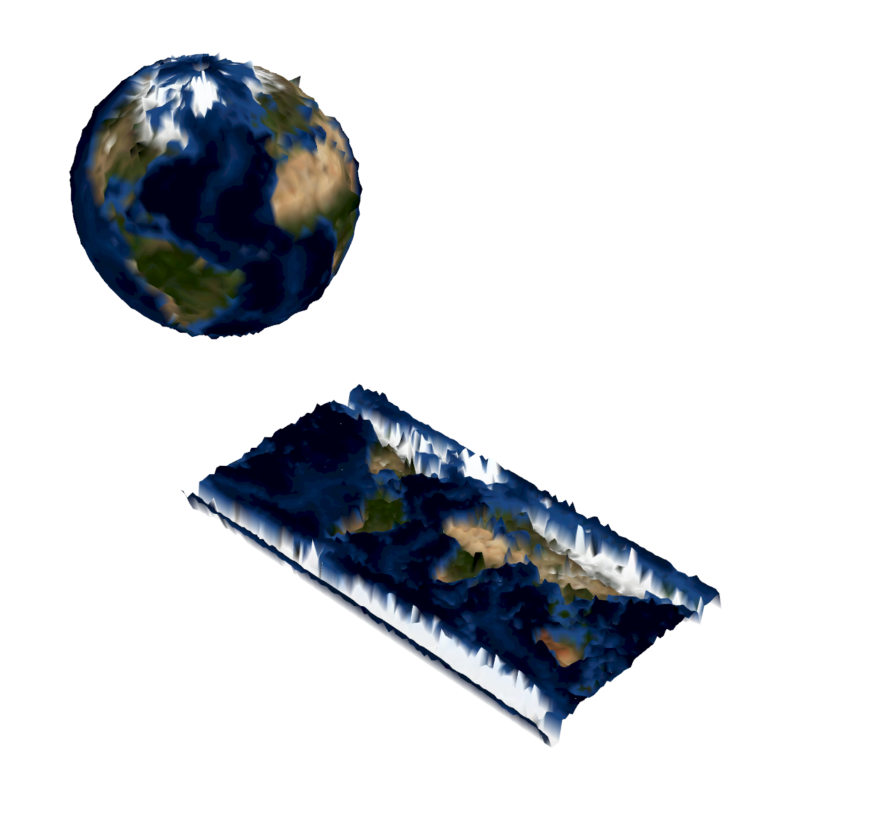 3D globe output